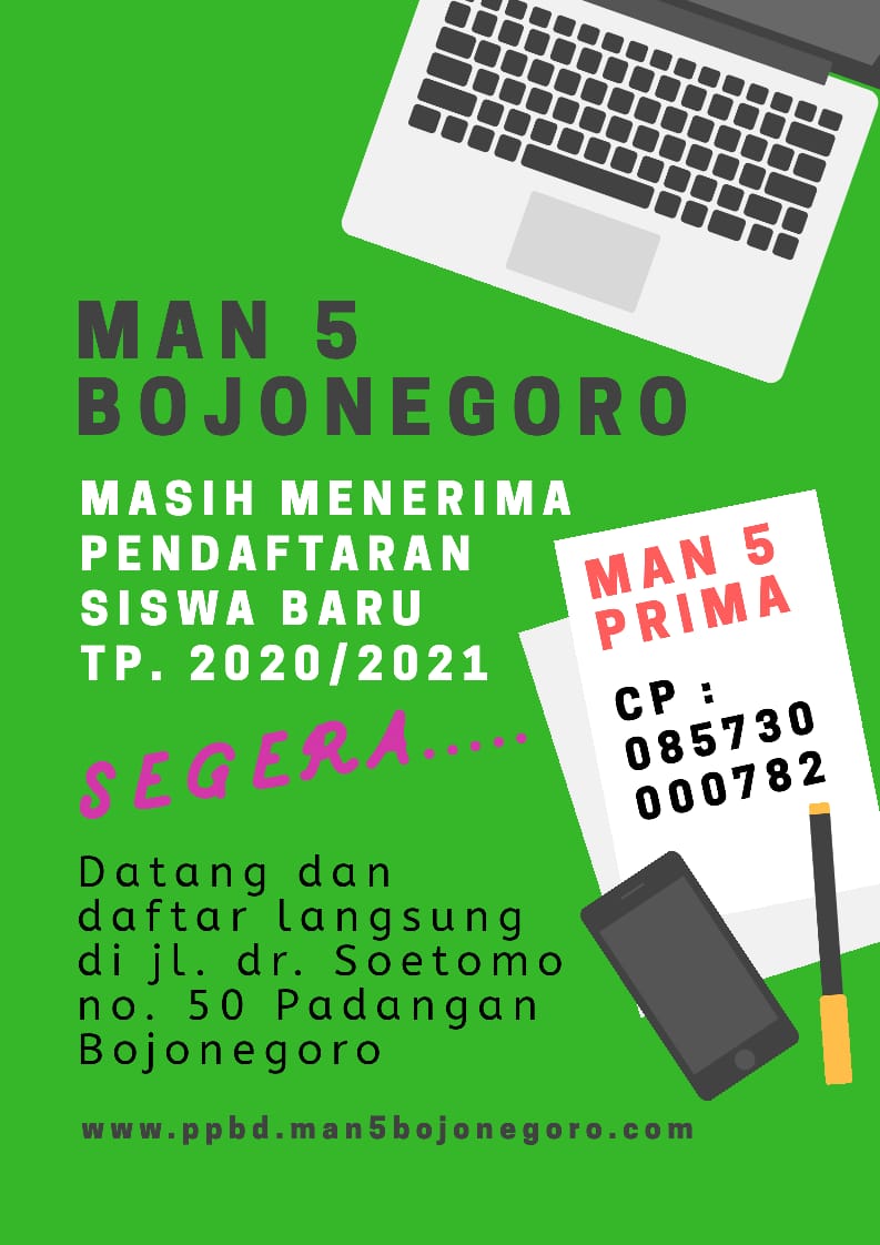 MAN 5 Bojonegoro masih membuka pendaftaran