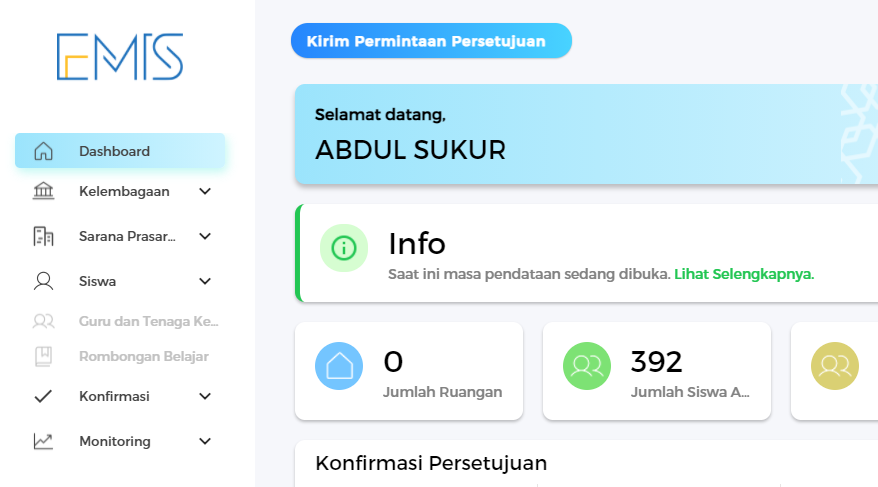 HASIL INPUT FORM EMIS 4.0 PER TANGGAL 01-06-2021